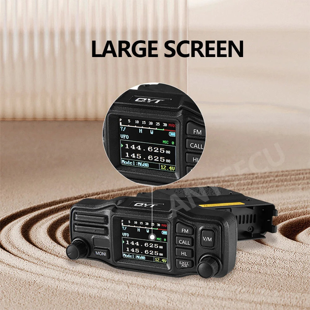 QYT M600 25W Separate Panel Mobile Radio Double Speaker Design VHF UHF Dual Band Walkie Talkie