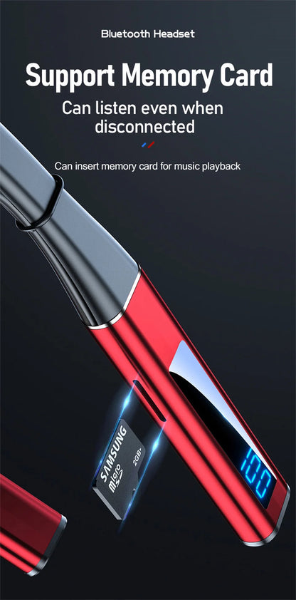 EARDECO Original Bluetooth Headphone 5.1 Earphones Neckband Wireless Headphones HIFI Sound Magnetic Headset Sports Bass Stereo