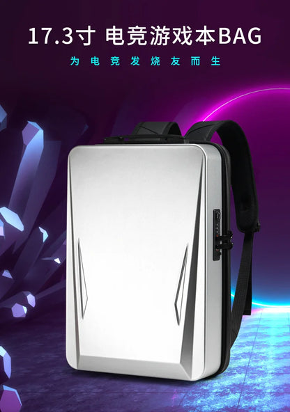 Gaming Laptop Backpack Anti-theft Waterproof Backpack USB Men's PC Hard Shell Business Travel Backpack Stereotype Game Bag 17.3