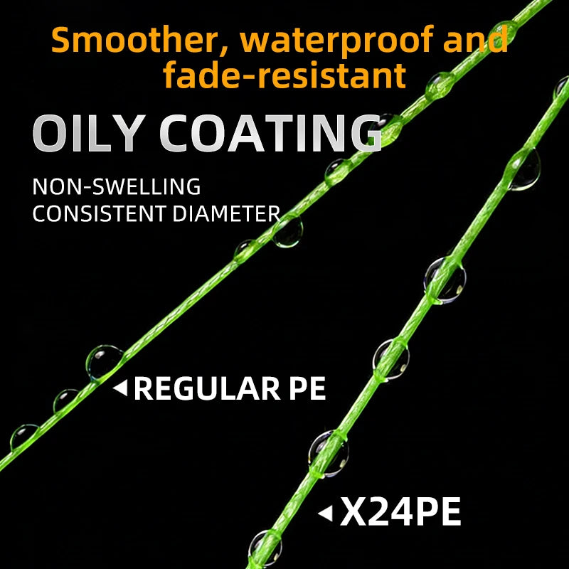 2026 New YGKX 24 Strand 300/500/1000m Japan PE Braided Super Strong Fishing Line Japan PE Braided Fishing Line Floating Pesca