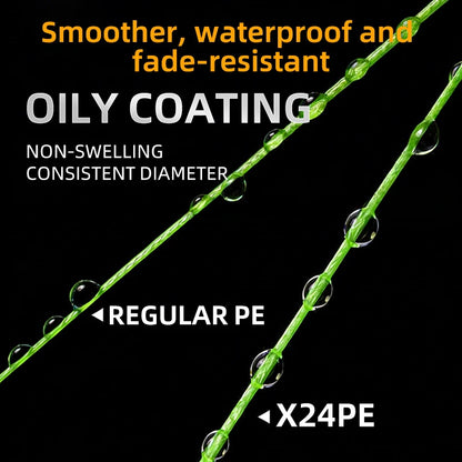 2026 New YGKX 24 Strand 300/500/1000m Japan PE Braided Super Strong Fishing Line Japan PE Braided Fishing Line Floating Pesca