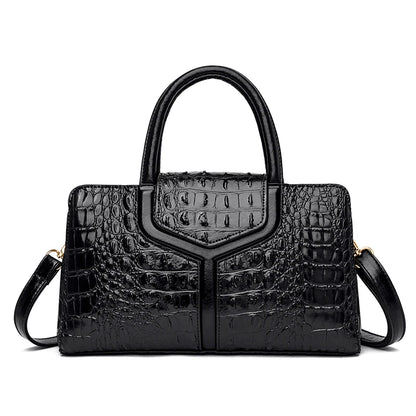 New Leather Women Messenger Bags Crocodile Female Crossbody Shoulder Hand bags For Women 2023 High Quality Ladies Handbags