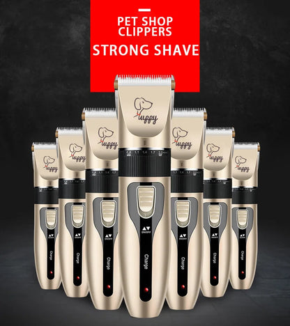 Electric Pet Clipper Grooming Kit for Dogs Reachageable Trimmer Haircut Cat Hair Cutting Remover Quiet Nail Grinder Machine Set