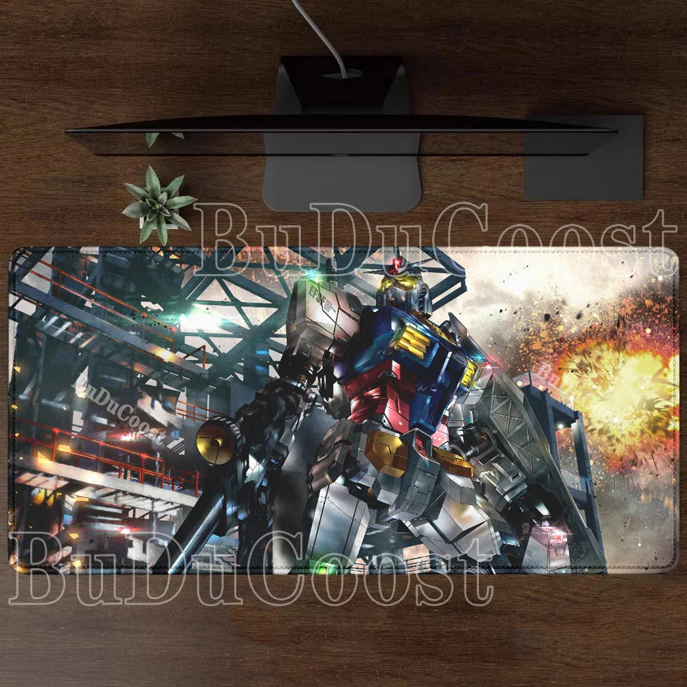 Mouse Pad Gundam RX-78-2 Anime Gaming XXL Non-slip Mousepad PC Computer Keyboard Office HD printing overlock esports Desk Mat