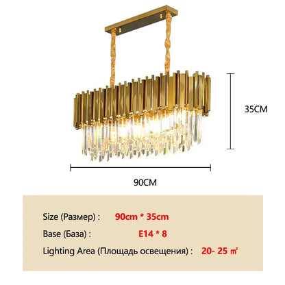 Gold K9 Crystal Tricolor Chandelier Luxury Modern LED Ceiling Light for Living Room Dining Room Bedroom Ceiling Lights