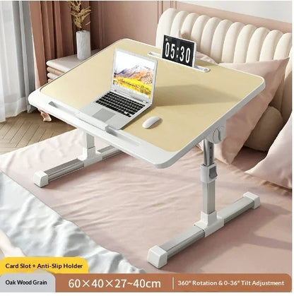 Bedroom Office Desk Compact Computer Study Height Adjustable Folding Laptop Bed Table Portable Computer Desk Student Dorm