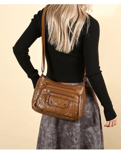 High Quality Leather Handbags Women Bags Luxury Brand Designer Shoulder Crossbody Hand Bags for Women 2024 Purses and Handbags