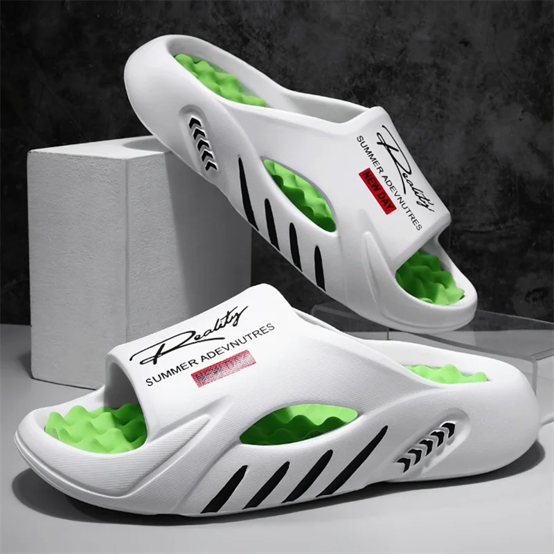 Summer Massage Slippers Men Shoes EVA Non-Slip Slides Fashion Indoor Slides Men Casual Shoes Men's Slippers Home Sandals Unisex