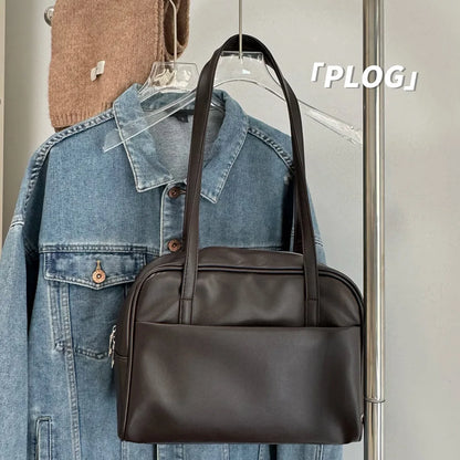 CGCBAG Vintage Designer Luxury Women Tote Bag Casual Lage Capacity Female Shoulder Bag High Quality PU Leather Ladies Handbags