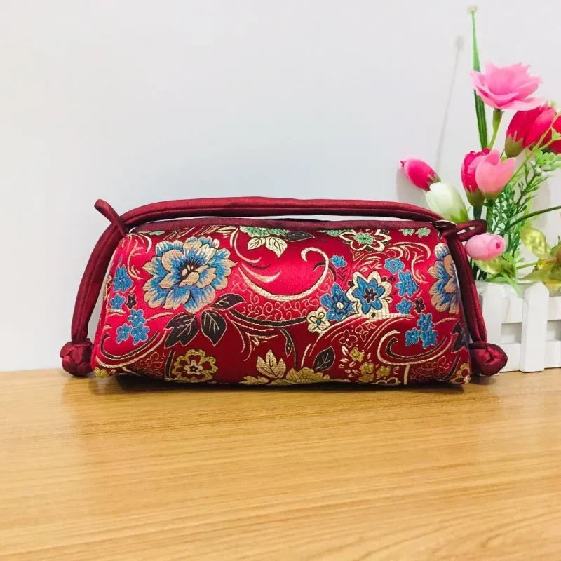 Fashion Luxury Chinese Style Silk Bag Women Handbag Japanese Hand Embroidery Totes Cheongsam Female Cosplay Bags Clutch Purses