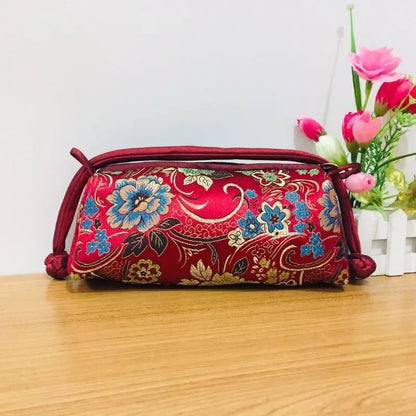 Fashion Luxury Chinese Style Silk Bag Women Handbag Japanese Hand Embroidery Totes Cheongsam Female Cosplay Bags Clutch Purses
