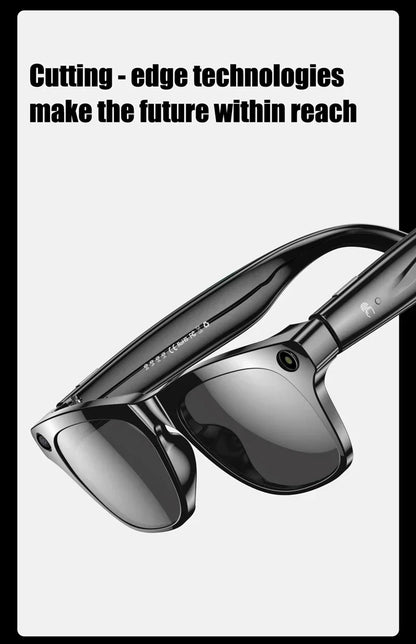 8K AI Smart Glasses With 100MP Camera Chat GPT Touch Sport Sunglasses Bluetooth Call Video Music Player ForMen Women