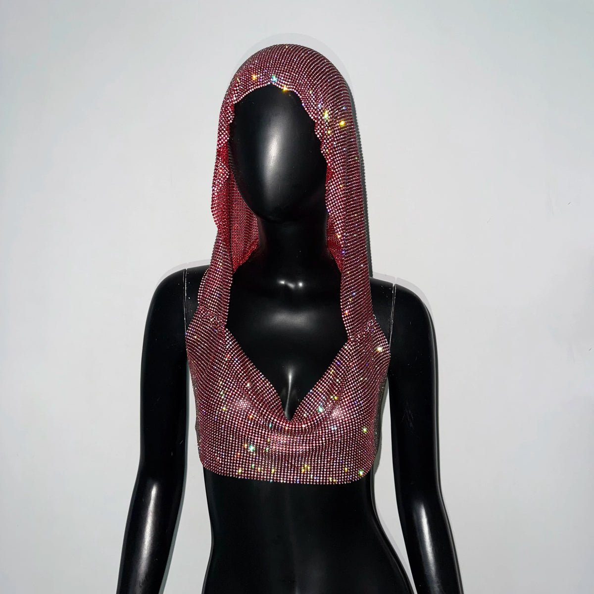 Women Sexy Mesh See Through T Shirt Shiny Rhinestone Fishnet Hollow Out Crop Top Sleeveless Beach Cover Up Party Club Tank Tops