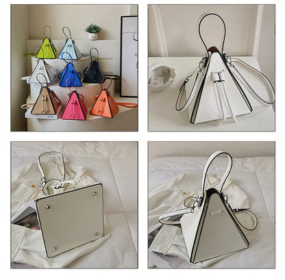 Fashion Ladies Shoulder Bags Handbag High Quality Leather Crossbody Bag Designer Female Triangle BagsSense of Luxury Women Bags