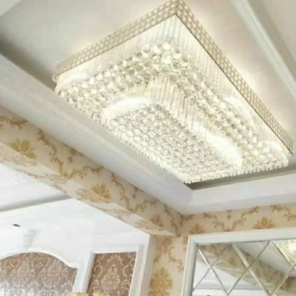 Manufacturers Wholesale Chandelier Lamp Suspend Lobby Gold Hanging Rectangular Living Room Bedroom Restaurant LED Ceiling Lights