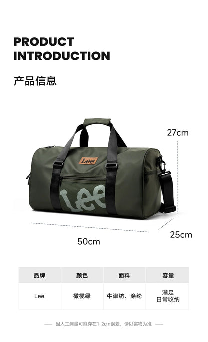 LEE Smart Gym Duffel Bag with Shoe Compartment Dry Wet Bag Men Women Waterproof Large Size Sport Training Luggage Travel Bag