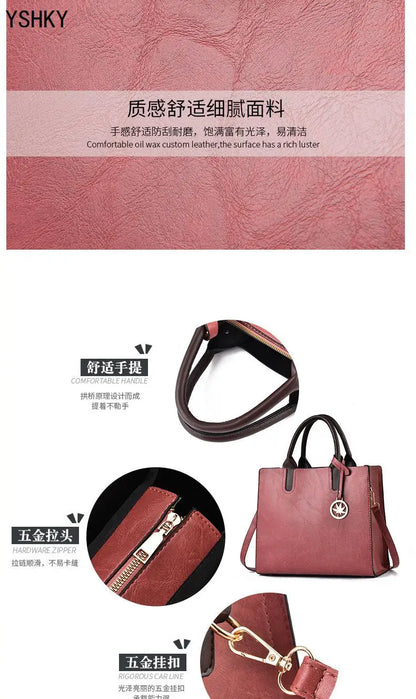 Three-piece set of women's bags Women's shoulder Handbags Bag for 2025 Female luxury designer Casual fashion  bags