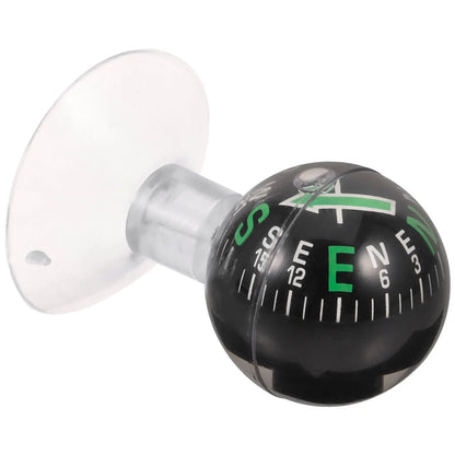 Car Compass Ball High Strength ABS Car Dashboard Ornament Portable Outdoor Navigation Vehicle Dash Mount Compass