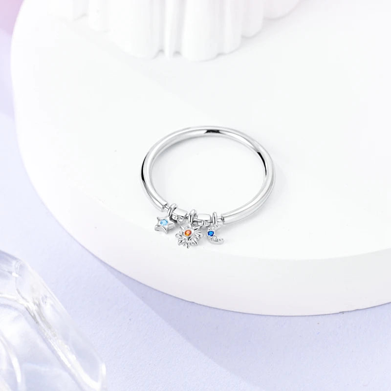 2026 New 925 Sterling Silver Rings Zircon Sparkling CZ Rings Rings For Women Original Wedding Fine Jewelry Accessories Gifts