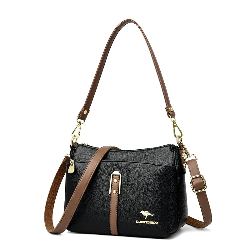 Genuine High Quality Soft Leather Women's Handbag Trend Designer Female Crossbody Bag Casual Shoulder Messenger Handbags 2025