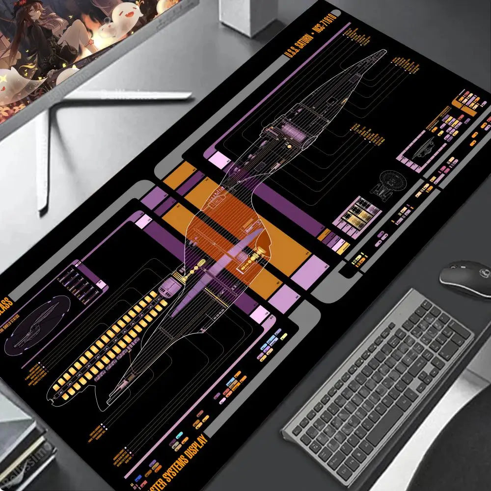 Exploded view 900x400 XXL Mouse Gaming accessories Pad Purple art Large Offices accessories rubber Anime figures mouse pa HD