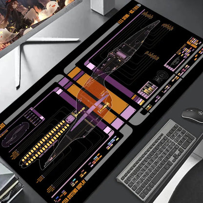 Exploded view 900x400 XXL Mouse Gaming accessories Pad Purple art Large Offices accessories rubber Anime figures mouse pa HD