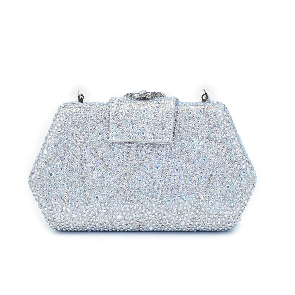 New Fashion Italian Design Rhinestone Pointed-Toe High Heel Shoes & Matching Bag Set Shoe and Bag Set for Nigeria Party Italy