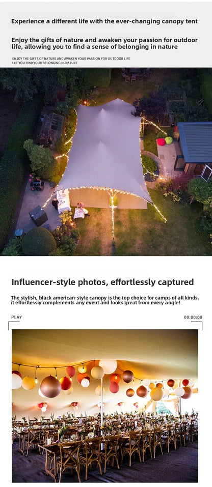 Hot Sale Custom Geodesic Glamping Dome Tent, Waterproof Outdoor Canopy Marquee, Large Resort Wedding Party Event Camping Shelter