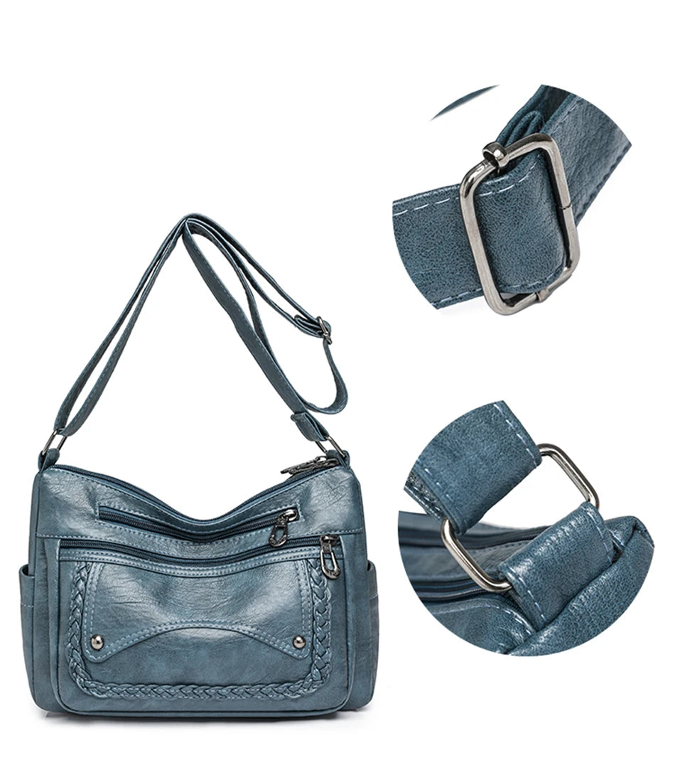 High Quality Leather Luxury Handbags Ladies Bag Designer Shoulder Crossbody Bags For Women 2024 New Bolsa Feminina Sac A Main