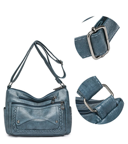 High Quality Leather Luxury Handbags Ladies Bag Designer Shoulder Crossbody Bags For Women 2024 New Bolsa Feminina Sac A Main
