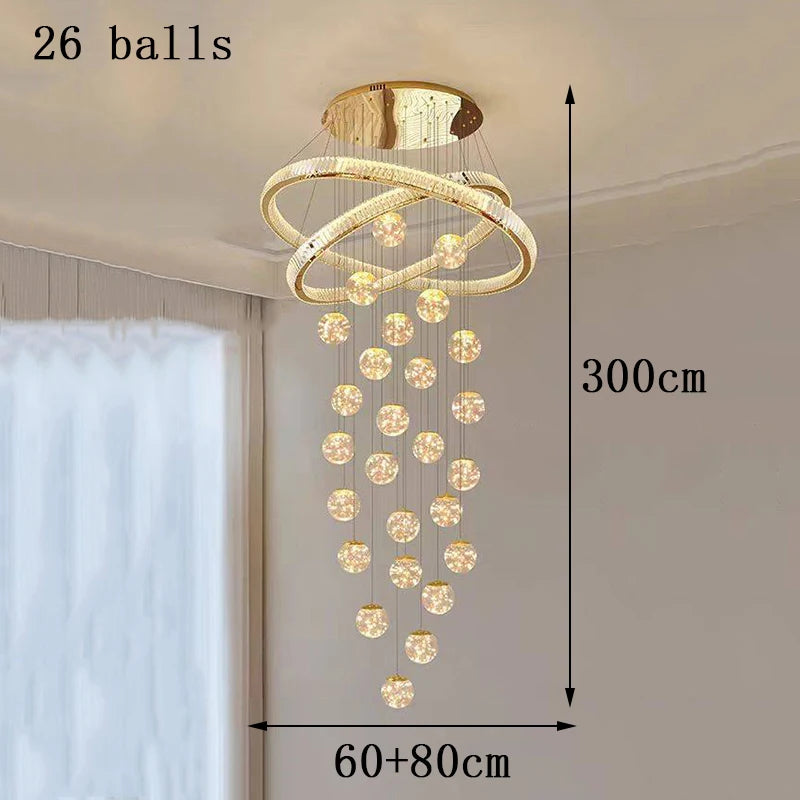 Home decorationPendant lights, luxury crystal living room chandelier, bedroom Pendant lamp, ceiling light, indoor lighting