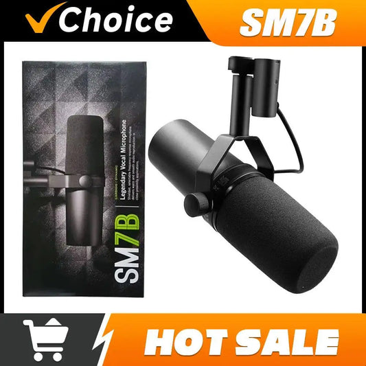 SM7Bs icrophone sm7bs dynamic microphone podcast studio set for Live/Stage Recording Podcasting cardioid Black Metal microphone