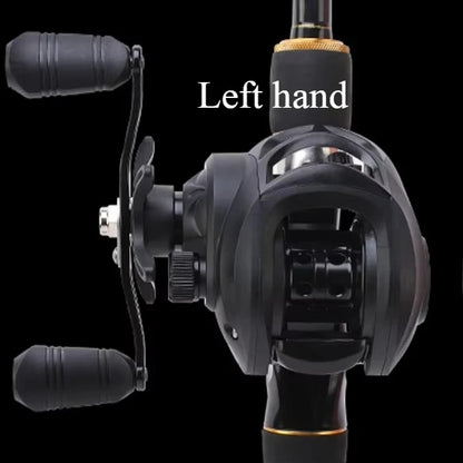 Max Drag 12kg Left/Right Hand Baitcasting Reel High Speed 7.2:1 Gear Ratio Fresh Saltwater Magnetic Brake System Ultralight Reel