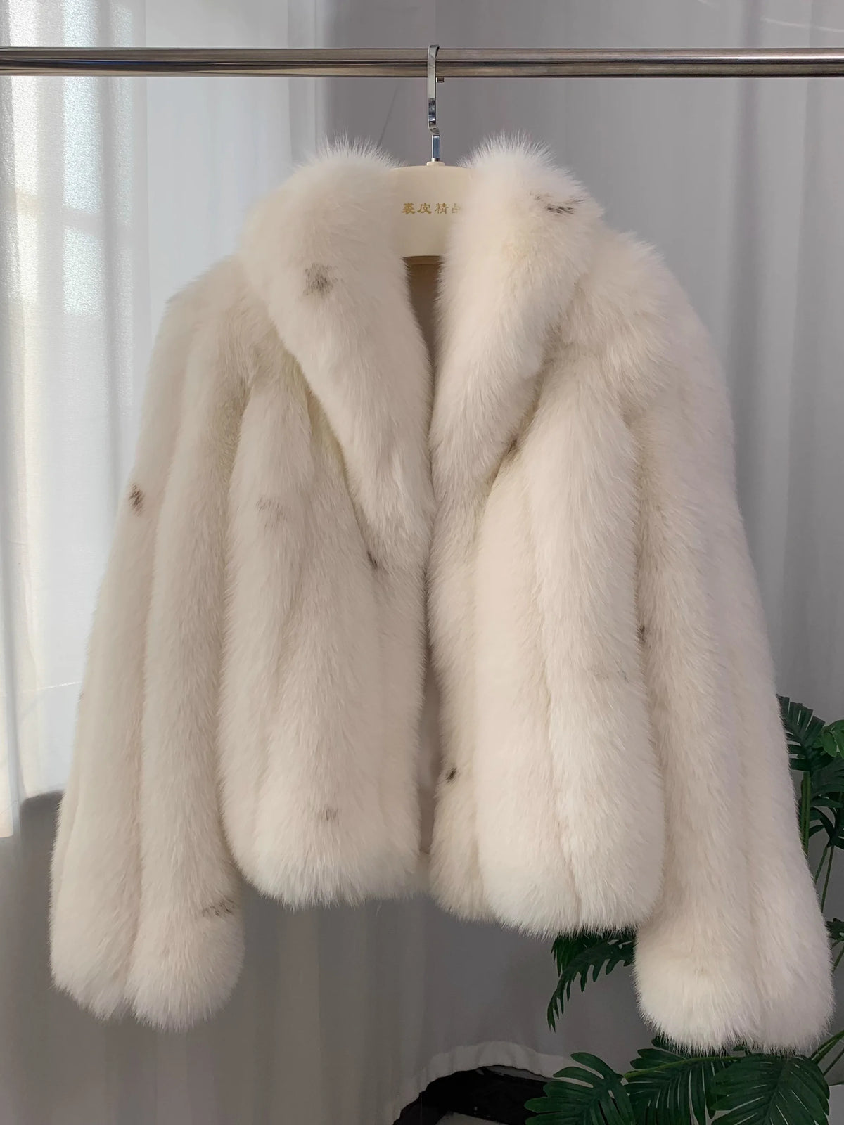 Winter Jacket Women Luxury Natural Fur Coat Real Fox Fur Coat Warm Luxury Crop Jacket Big Collar