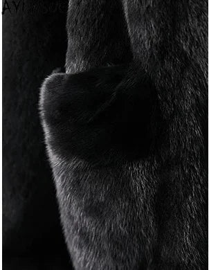 AYUSNUE Natural Whole Mink Fur Coat Men Clothing Fashion Winter Jacket Warm Real Fur Coats Male Long Sleeve زبر حقيقي للرجال