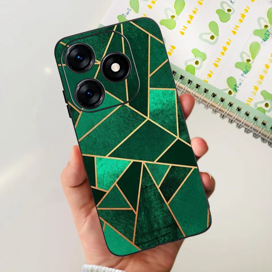Phone Case For Tecno Spark 10 10C 2023 Fashion Flower Cat Butterfly Soft Silicone TPU Cases For Tecno Spark10 Spark10c KI5q KI5k