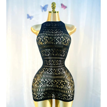 Sexy Cover Up Hollow Out Fishnet Dress without Bikini Summer Holiday DSH698