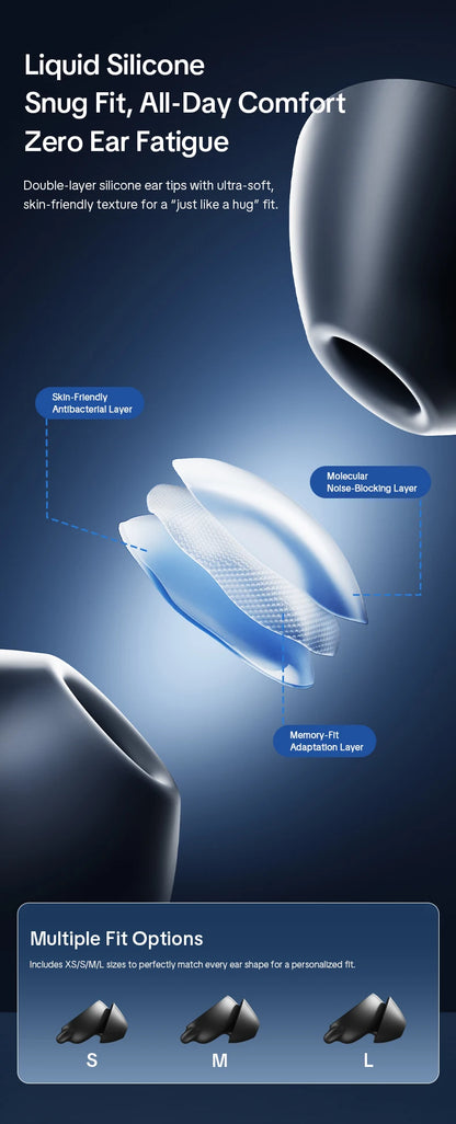 HTC NE92 Sleep Earbuds Wireless Bluetooth Earphones Comfortable To Wear Headphones 50Hrs Playback Low Latency Clear Sound Qualit