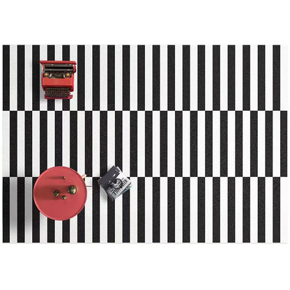 Light Luxury Black and White Striped Rug Modern Large Area Living Room Sofa Rugs Simple Bedroom Decor Carpet Home Room Carpets