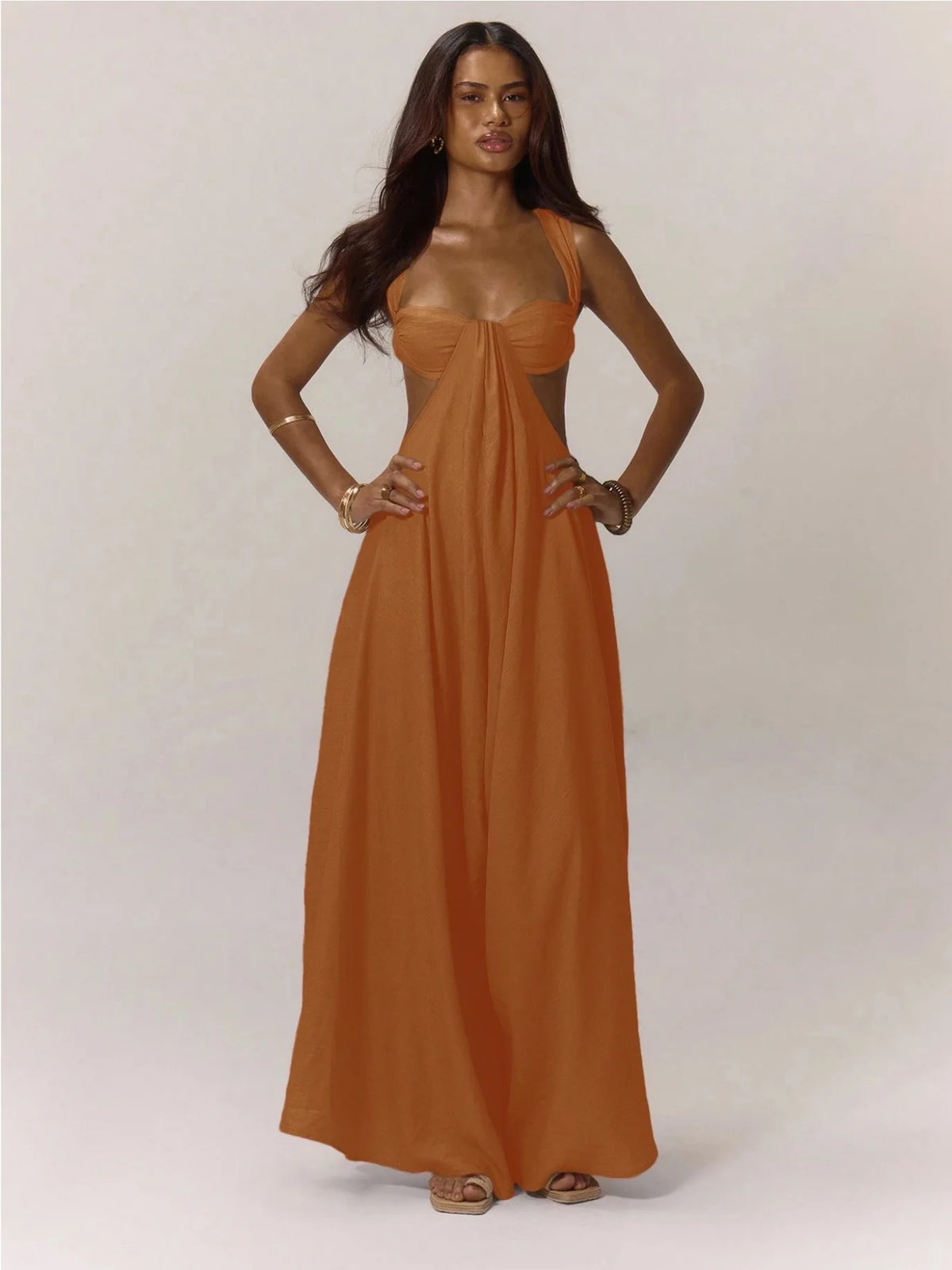 2026 Backless Jumpsuits For Woman Jumpsuit Sling Hollow Out Slim Solid Color Sleeveless Casual Elegant Temperament Simple Style