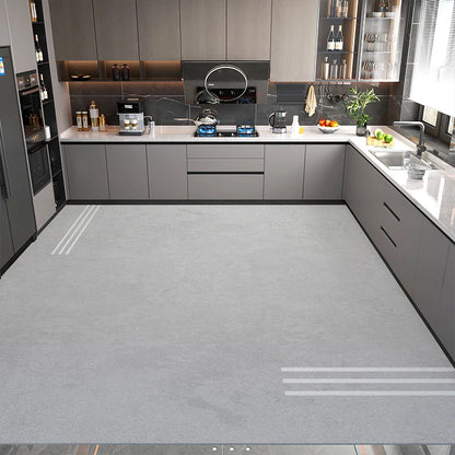 Modern Minimalist Balcony Washable Carpet Large Area Non-slip Floor Mat Anti-oil Anti-fouling Kitchen Rugs Home Pvc Leather Rug