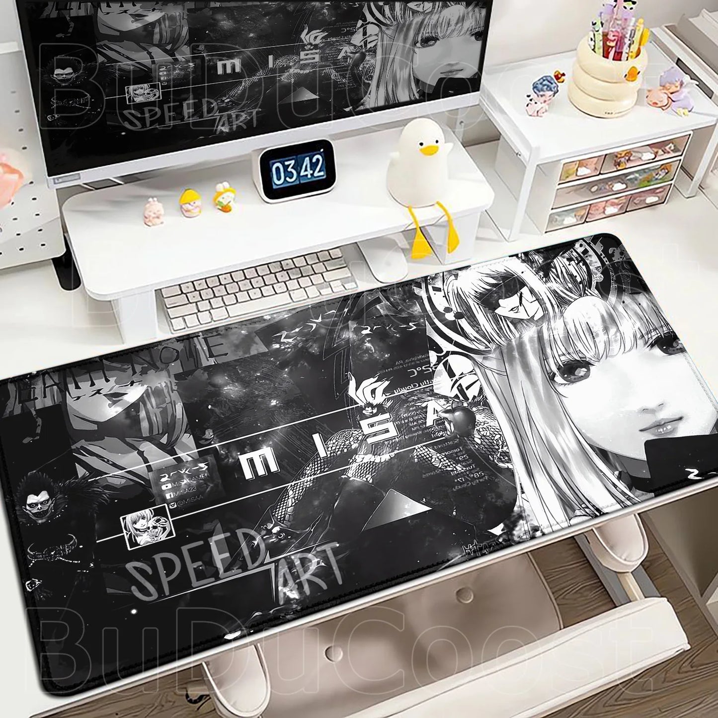 New Misa Amane Light Yagami Desk Mat Death Note Anime Mousepad Computer Gamers Lock Edge Mouse Pad Gaming E-sports Keyboard Pads