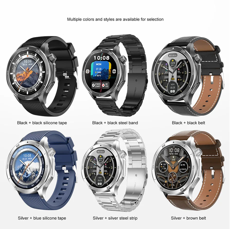2025 New For OPPO Watch X2 GPS Smart Watch Men High-end Business Men Bluetooth Call IP68 Waterproof Fitness Tracker Smartwatches
