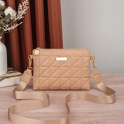 Fashionable Women's Crossbody Bag, Adjustable Shoulder Strap, Triangular Small Square Bag, Versatile Casual Chain Shoulder Bags