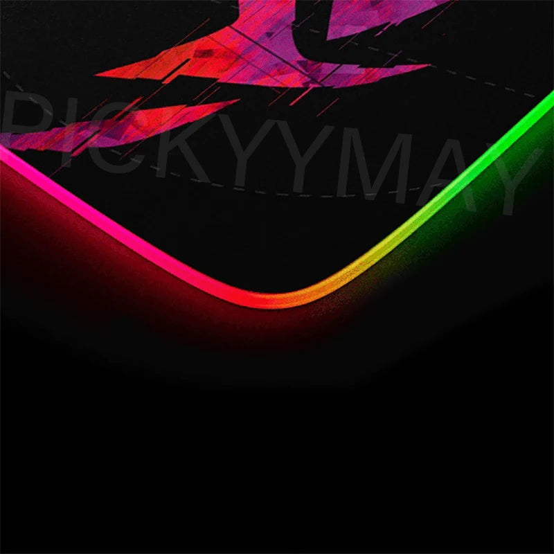 Geometry Large RGB Gamer Mousepad 40x90cm Mouse Mat Gaming Mousepads LED Keyboard Mats Luminous Desk Pads Mouse Pad For PC