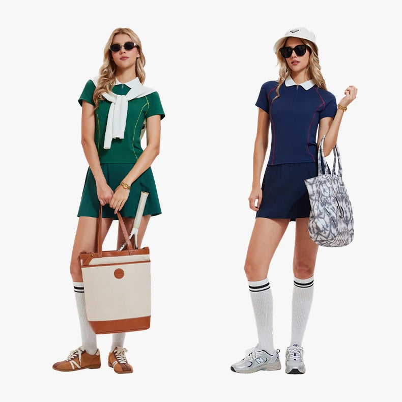 WESTSHAN EU US Size Women A-Line High-Waisted Safty Shorts Pleated Skirt Pickball Tennis Jogger Badminton Golf Sports Skirt