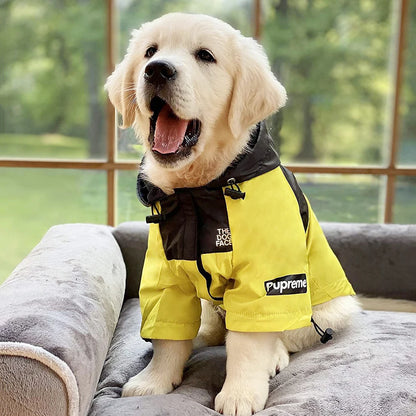Pet Dog Waterproof Coat Dog Raincoat Reflective Dog Outdoor Clothes Hooded Jacket for Small Medium Large Dog Pet Supplies