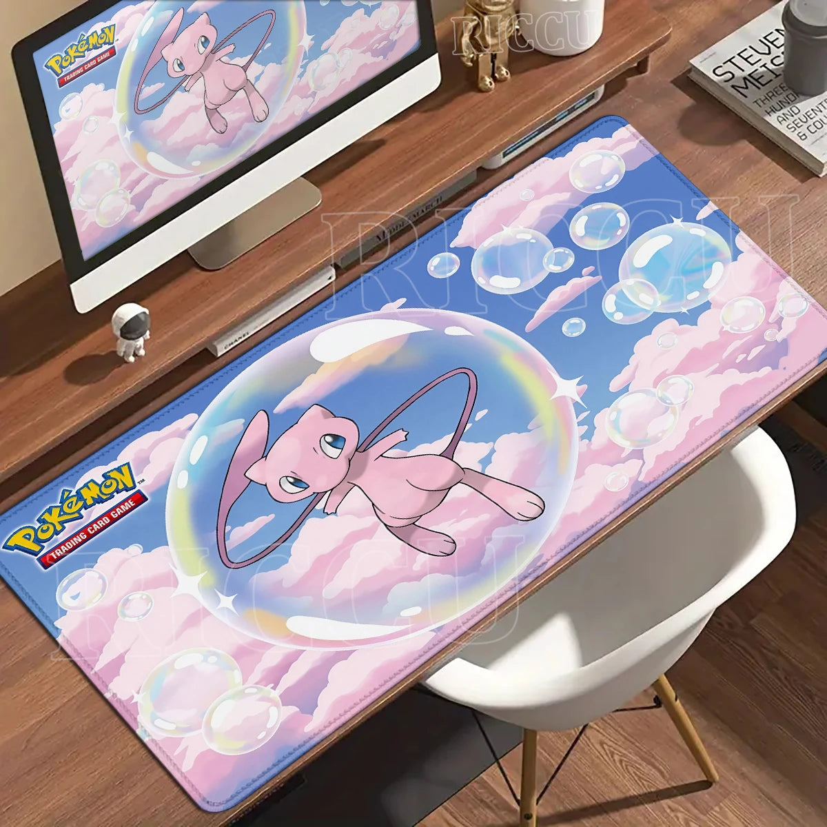 Gaming Mouse Pad Large Rubber Keyboard Desk Mat Anti-slip Gamer Playmat Laptop PC Accessories Carpet Mewtwo P-Pokemon Mousepad