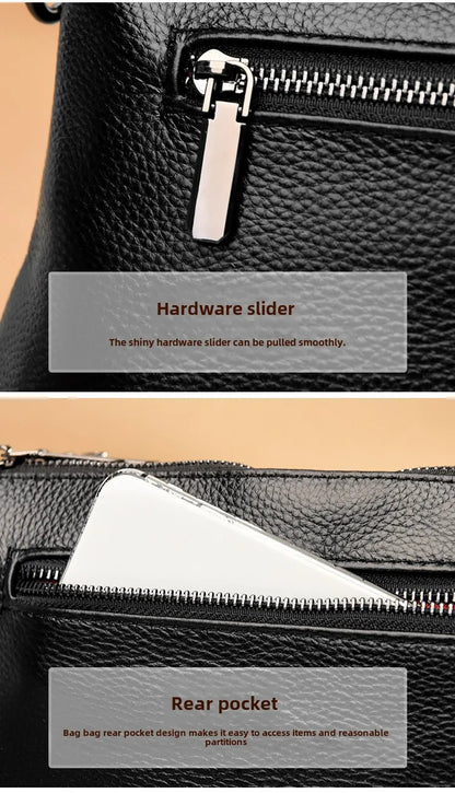New Fashion Women Genuine Leather Handbags Women's bags Designer Female Shoulder Bags Luxury Brand Cowhide Ladies Messenger Bag