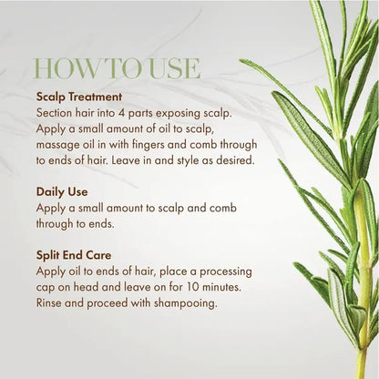 Hair Growth Oil Organic  Peppermint Rosemary Scalp Strengthening Oil Nourishing Care Anti-split Ends and Hair Loss Hair Oil Set